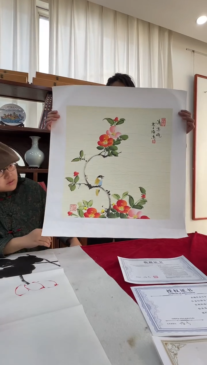 国画梅清老师2.2pc花鸟作品