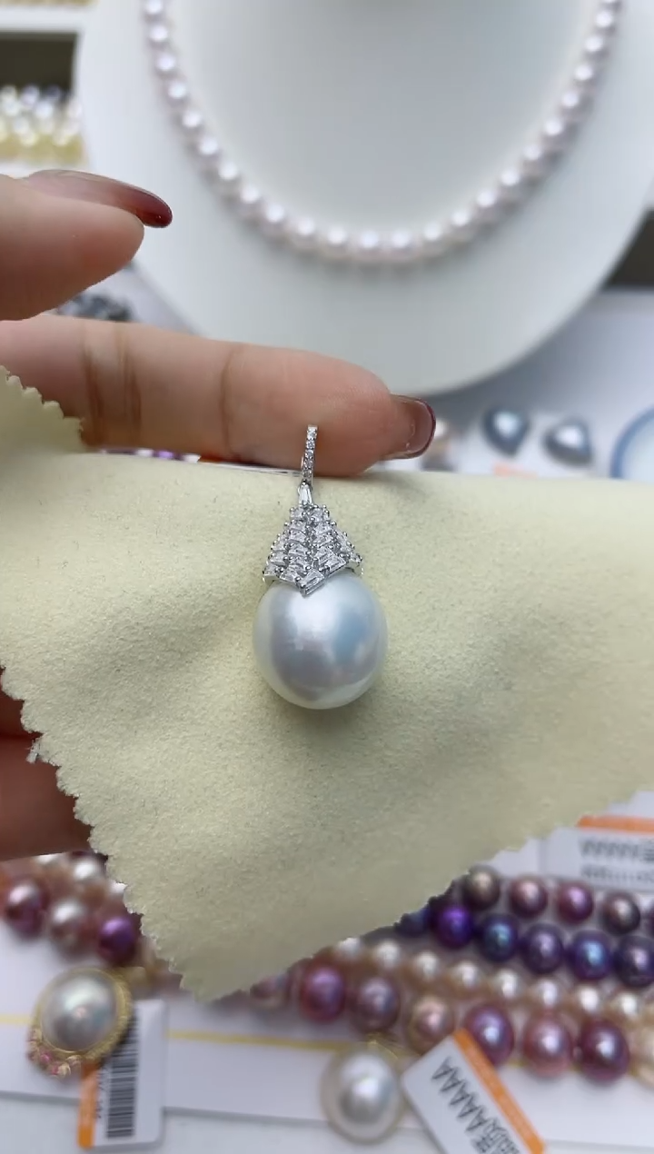 【闪购商品】海水珍珠颈饰银S925镶嵌W70