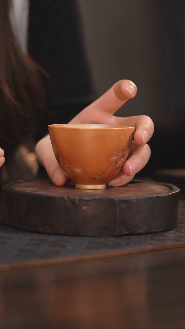 【闪购商品】杯45柴房陶瓷丨金红落灰单杯