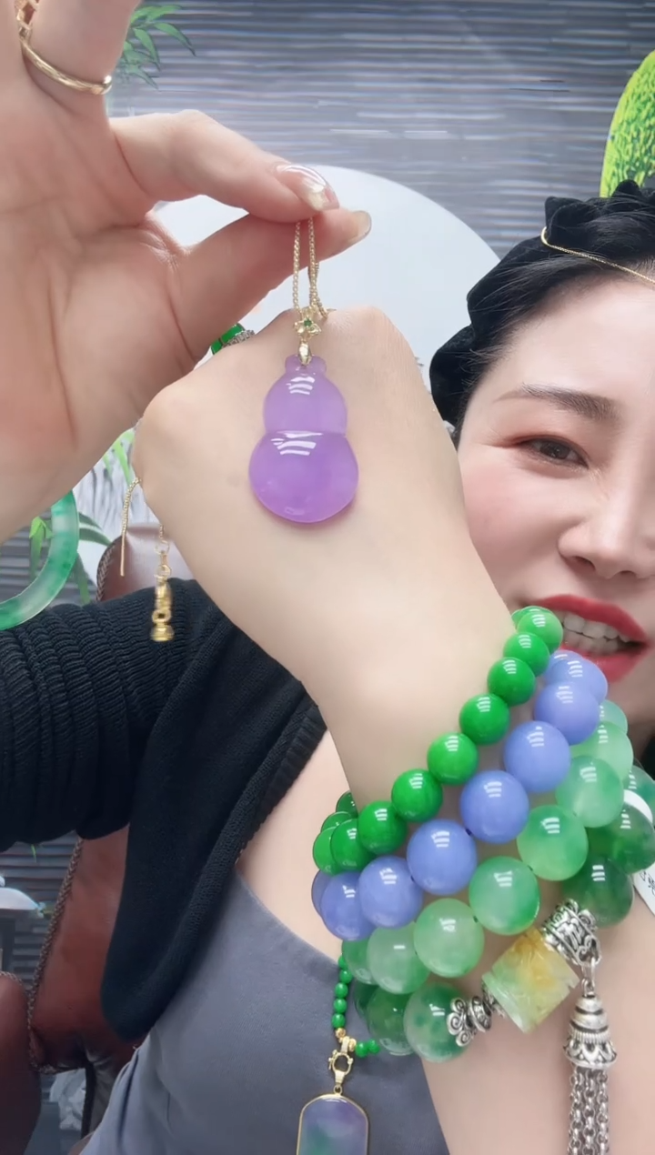 A10高货妖紫裸石葫芦