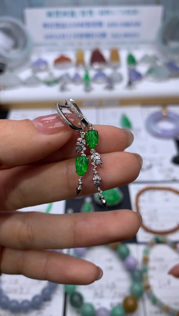 【闪购商品】定制翡翠18K金镶嵌模式推广期24小时鉴赏期