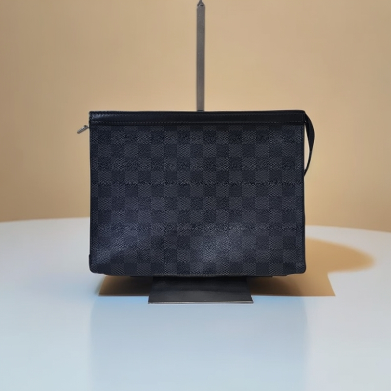 95新 LouisVuitton/路易威登 安洁利严选 黑棋盘格盥洗包 277