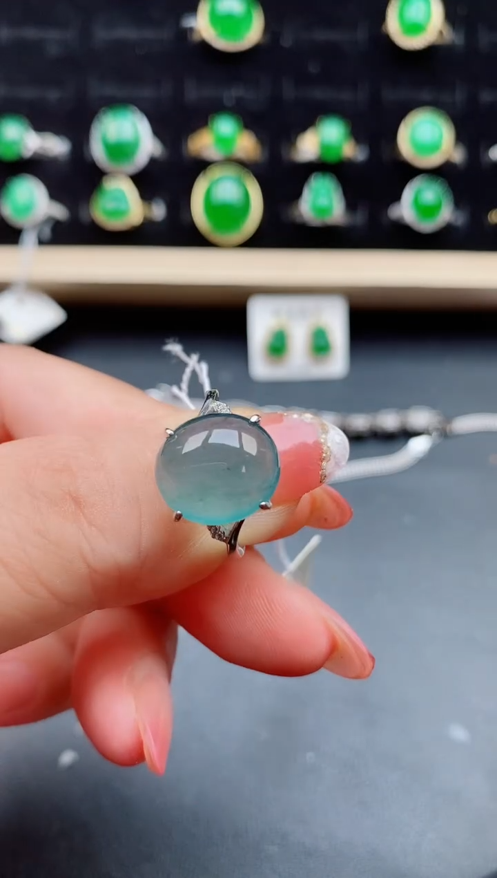 【闪购商品】翡翠戒指银S925镶嵌121212