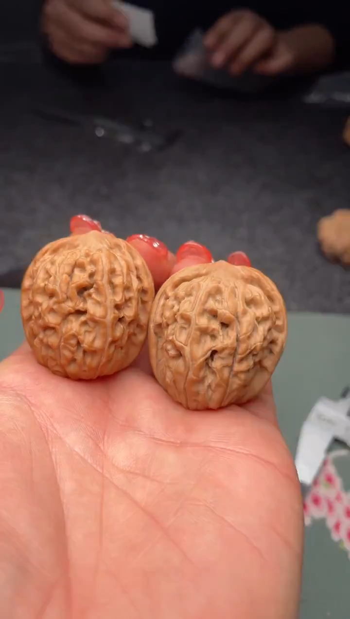 把件文玩核桃a185  莲花 35尺