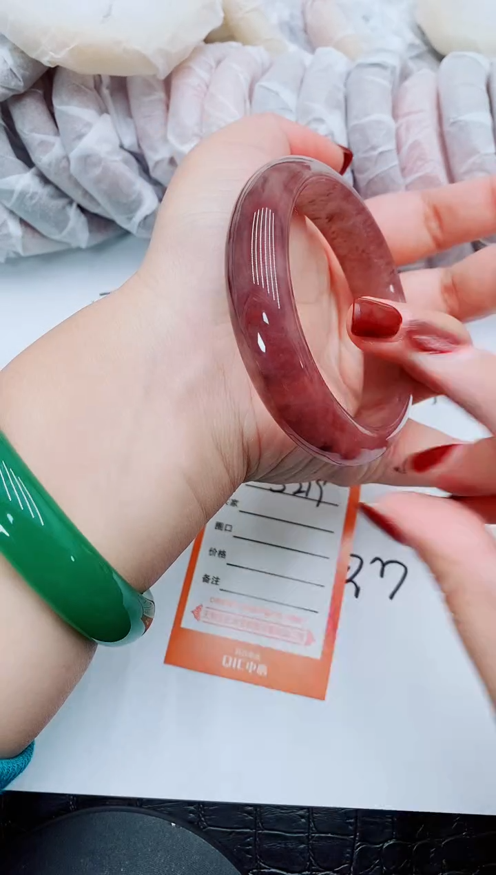 【闪购商品】石英质玉手镯未镶嵌S219-60-61