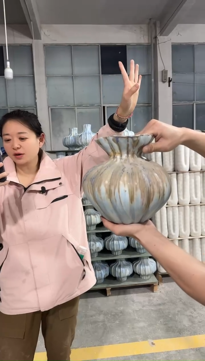 景德镇复古风南瓜瓶