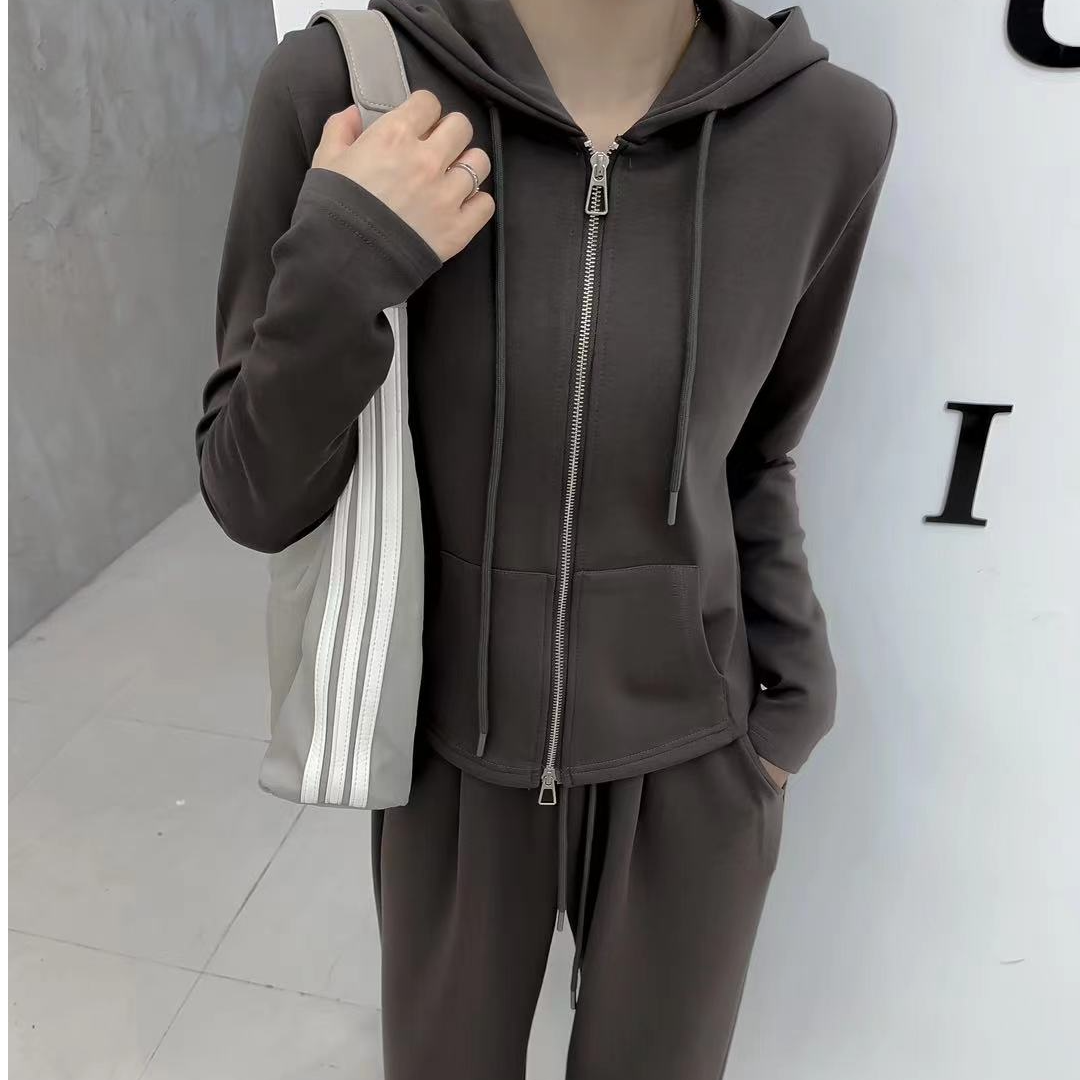 2025春季新款双开拉链套装韩国订制版 7858