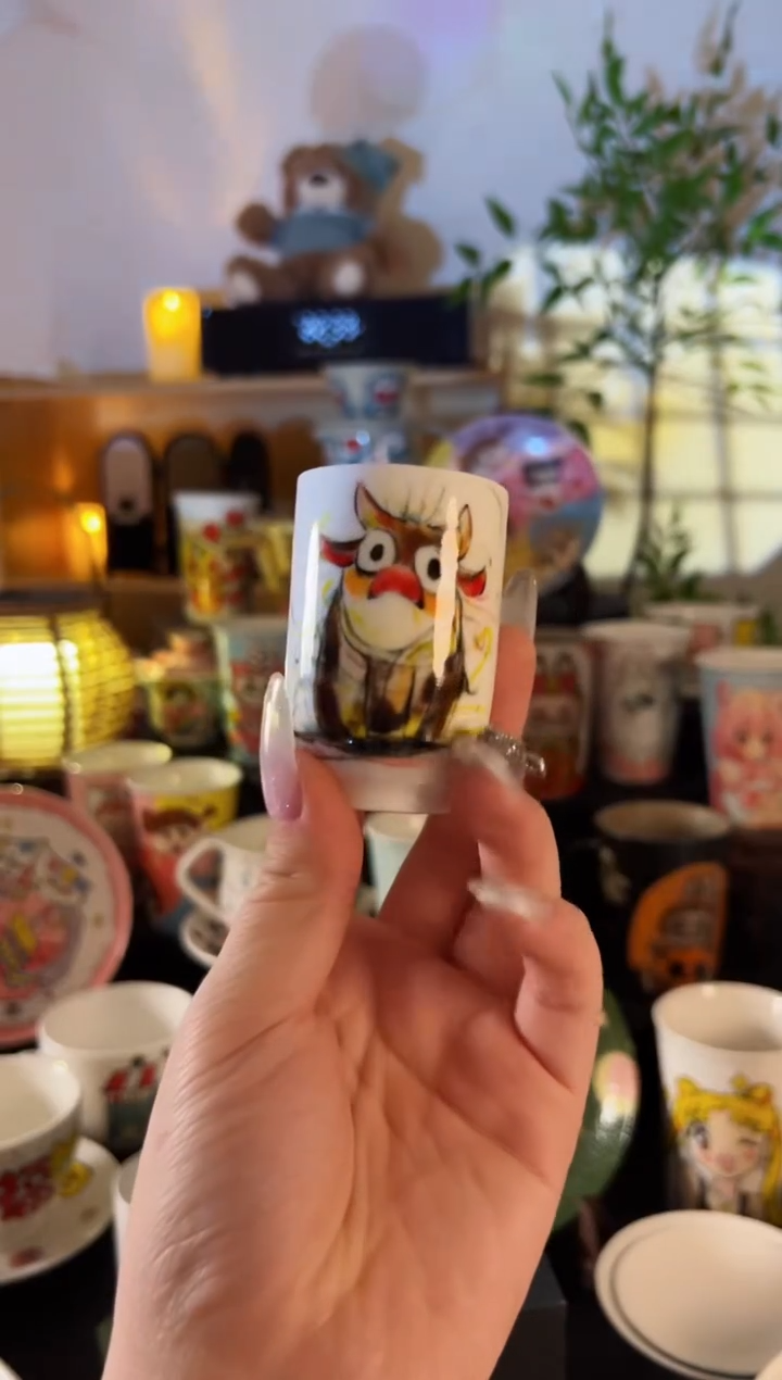 【闪购商品】摆件手工手绘陶瓷小杯杯
