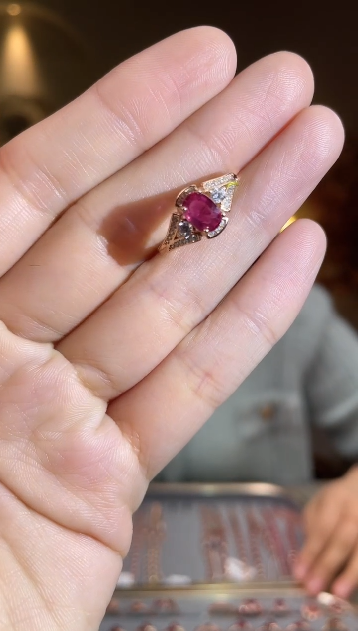 手饰彩色蓝宝石银S925镶嵌手饰