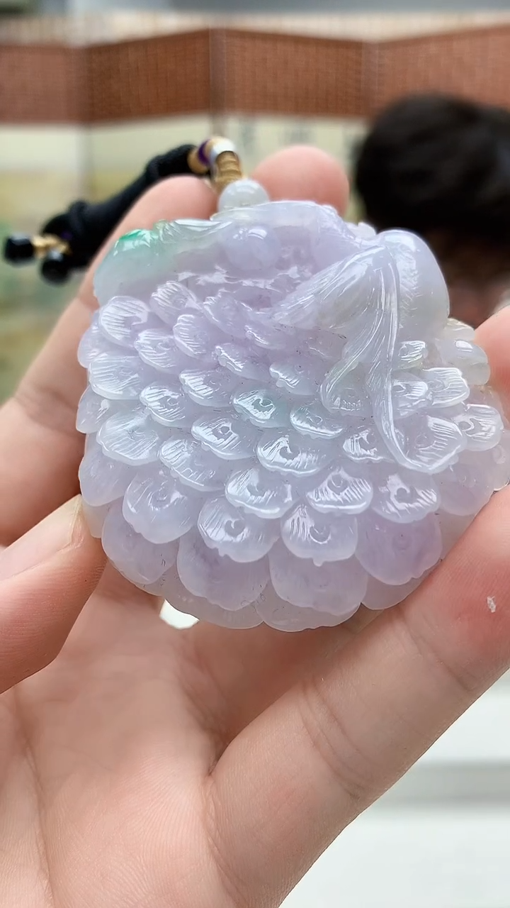 未镶嵌定制翡翠雨***…4688bb-毛货挂件
