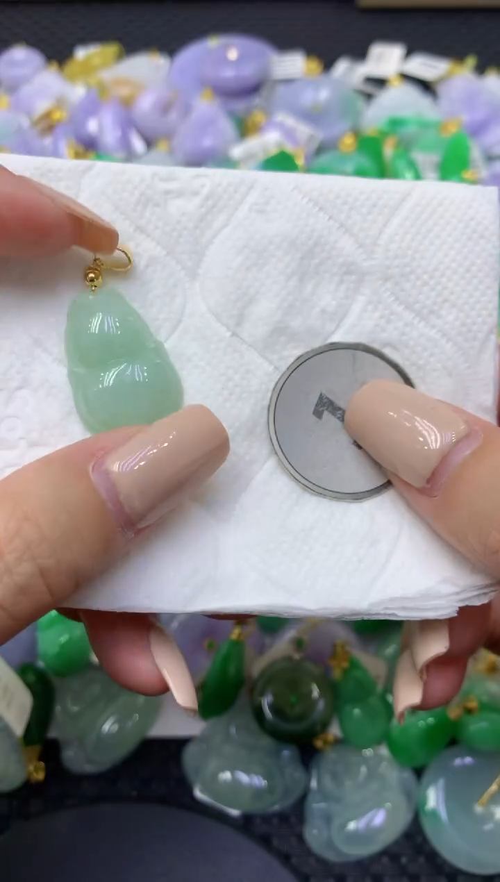 颈饰未镶嵌翡翠天然缅甸翡翠A货