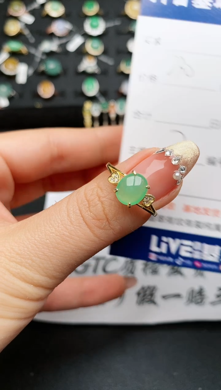 【闪购商品】翡翠戒指银S925镶嵌...........