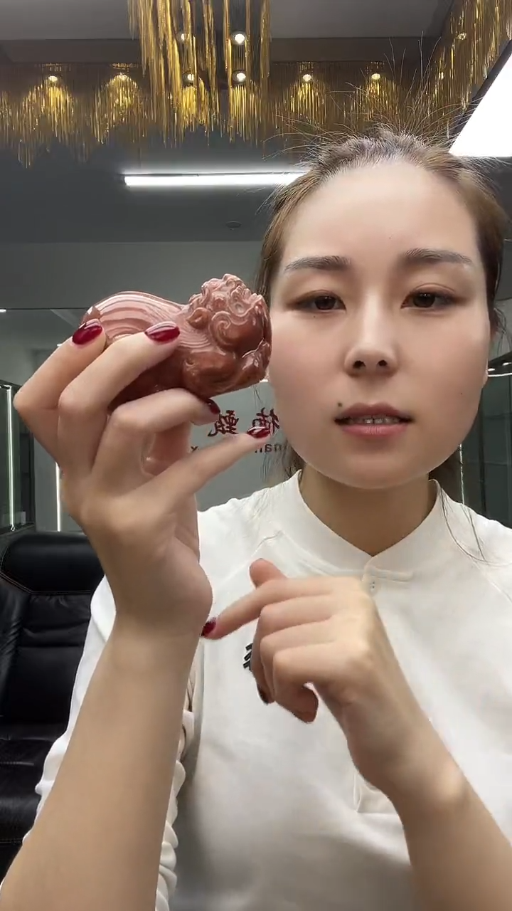 红沁貔貅手把 多样性发货一件