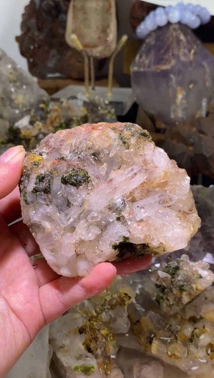 未镶嵌珠宝半成品水晶14号370g四川超七花园水晶
