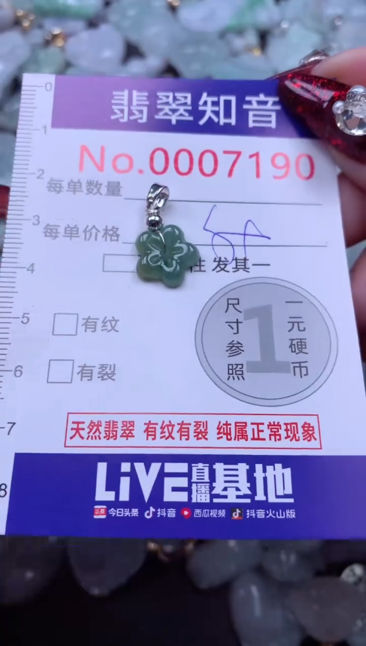 吊坠(不含链)未镶嵌翡翠7190