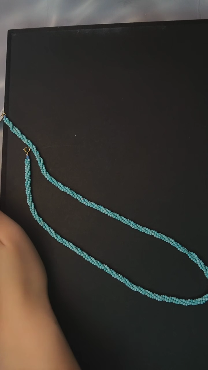 【闪购商品】绿松石项链银S925镶嵌发货一件