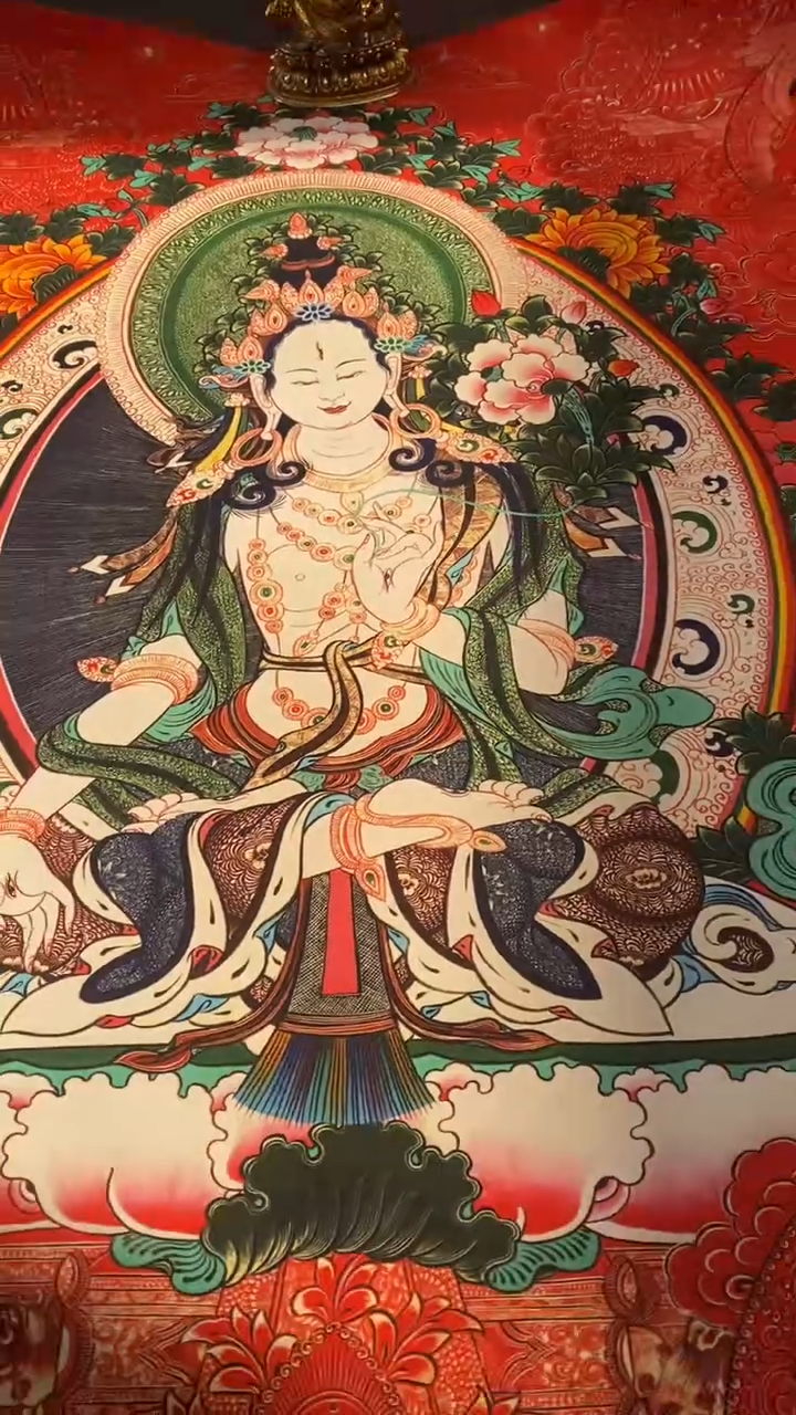 卷轴画王姬藏传唐卡艺术品