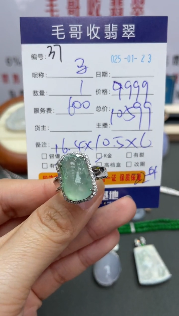 【闪购商品】翡翠颈饰18K金镶嵌055089