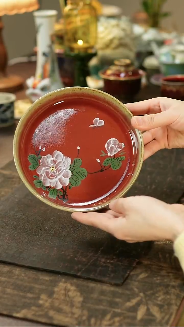 景德镇陶瓷杯碗柴烧多人