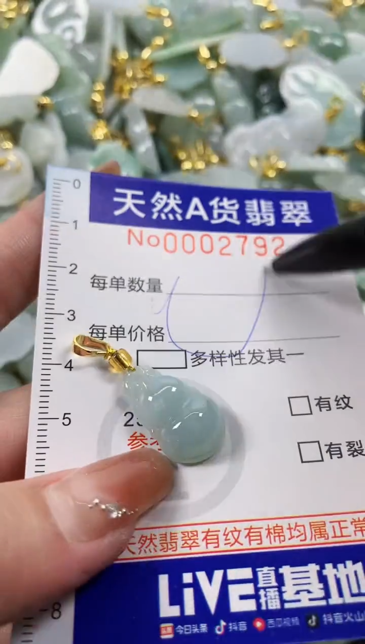 颈饰未镶嵌翡翠天然A货翡翠