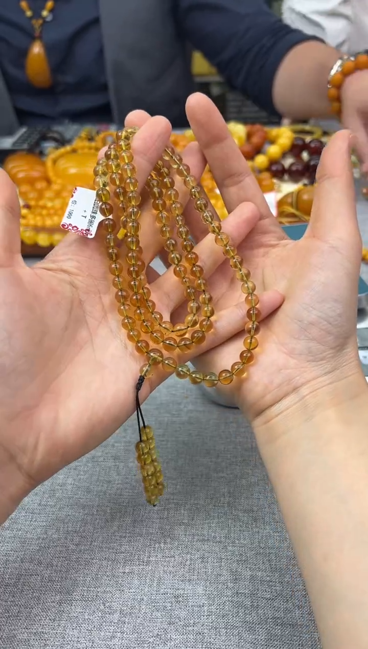 【闪购商品】琥珀颈饰未镶嵌81秒拍号