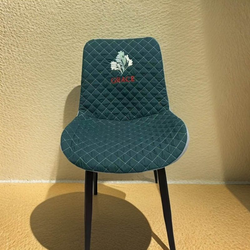 北欧风格全包防滑加厚弧形椅子套罩四季通用家用餐椅凳子套