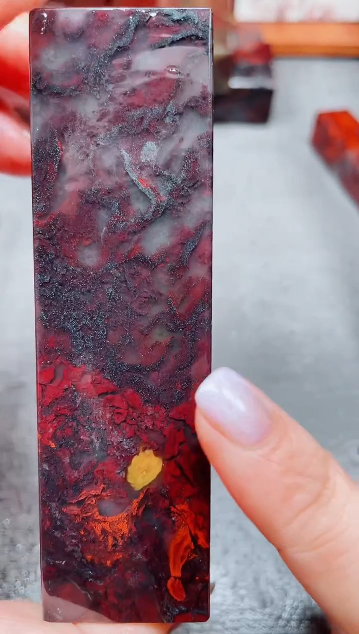 玉桂林鸡血玉素章--10