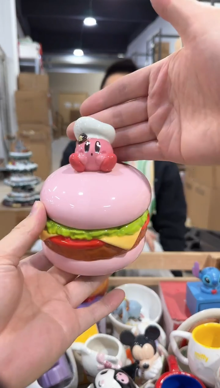 瓷片星之卡比汉堡罐子