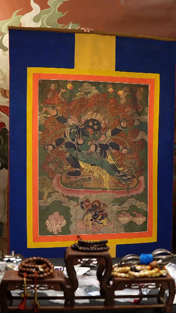 卷轴画藏式玛哈嘎拉唐卡LBT/