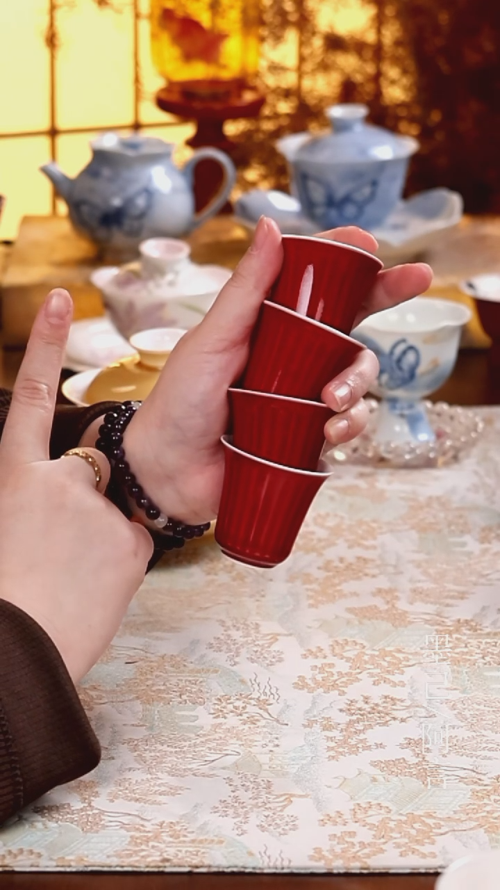 孤品茶杯*4 微瑕    