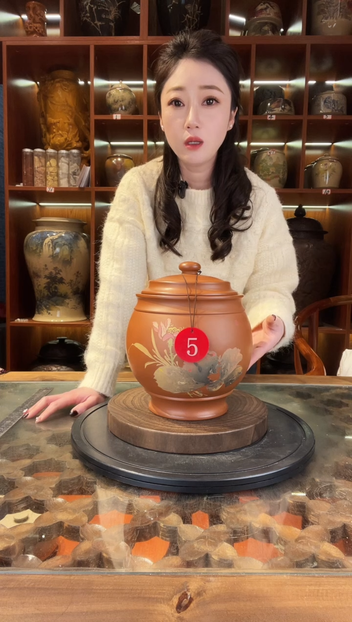 【闪购商品】缸云南建水紫陶复烧茶罐@5
