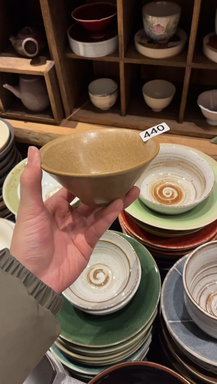 瓷片维***?440黄色斗笠米饭碗1个