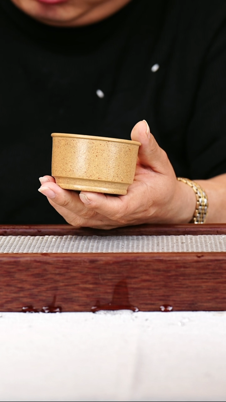 茶杯紫砂宜兴紫砂主人杯 黄降坡德钟 120CC 0053