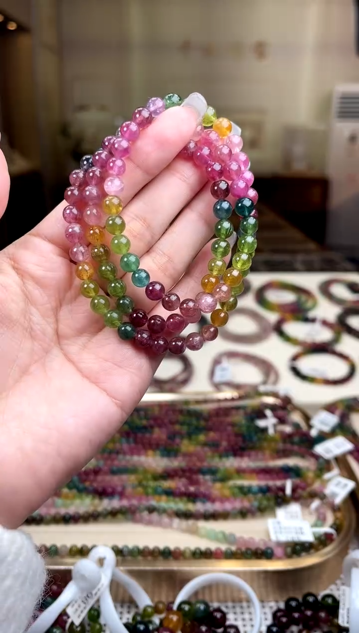 【闪购商品】碧玺/未镶嵌6mm+碧玺多圈多样性发货