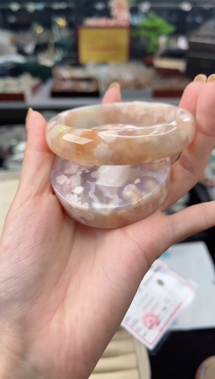 【闪购商品】石英质玉手镯未镶嵌62圈口（赠品镯心）3426452