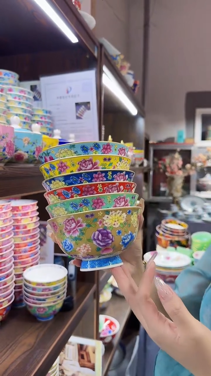 瓷片5英寸饭碗6个景德镇餐具