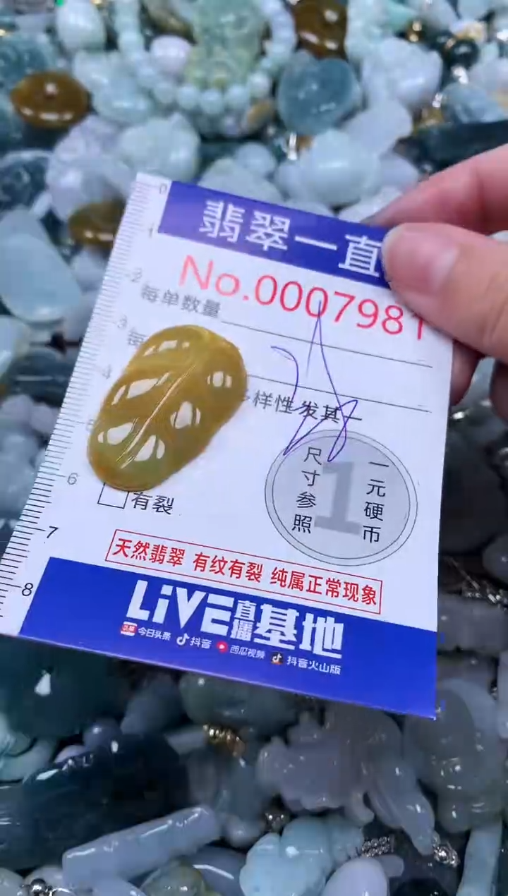 【闪购商品】翡翠吊坠(不含链)未镶嵌7981