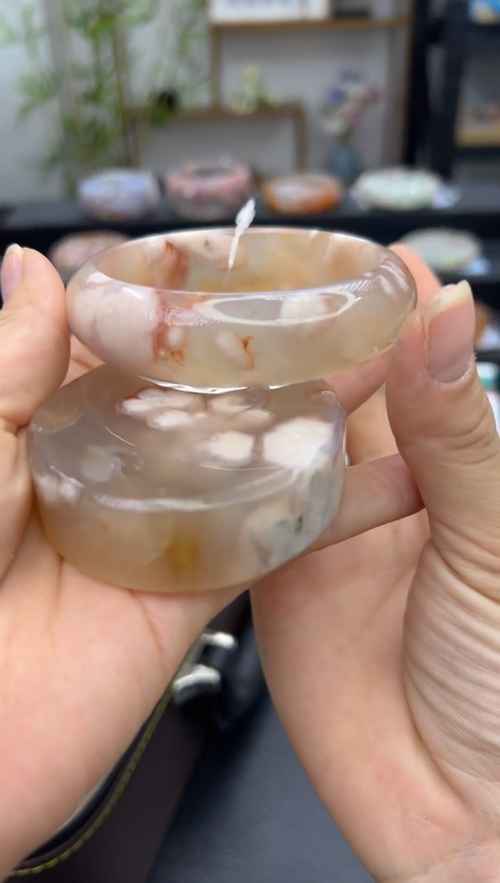 【闪购商品】石英质玉手镯未镶嵌A1146(59圈赠送镯心)