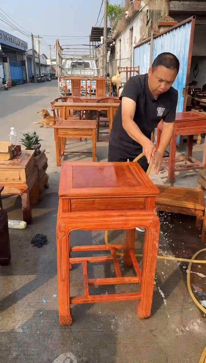 木（非红木类）A7沙发小几可放盆景花瓶奇石鱼缸有微瑕介意慎拍