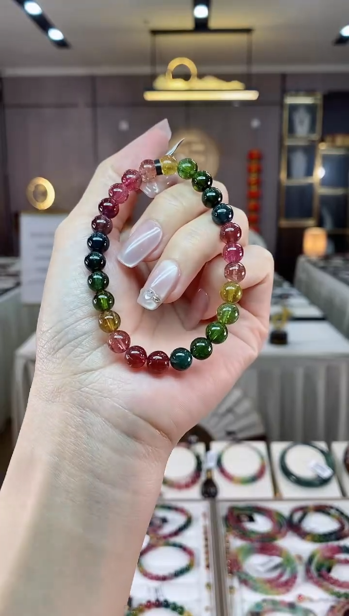 【闪购商品】碧玺单圈手串7mm+未镶嵌（多样性发一条）hon