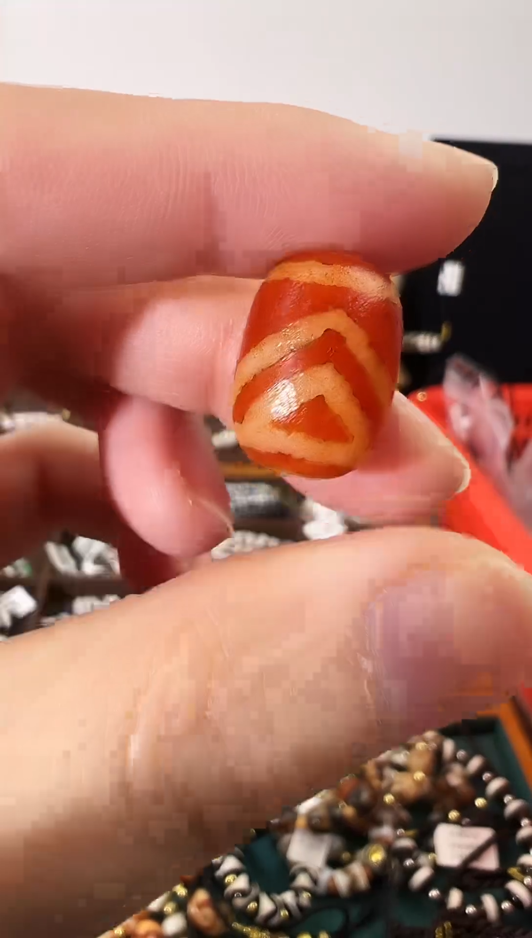 玛瑙/玉髓（覆膜）颈饰未镶嵌52（微瑕随机发货）