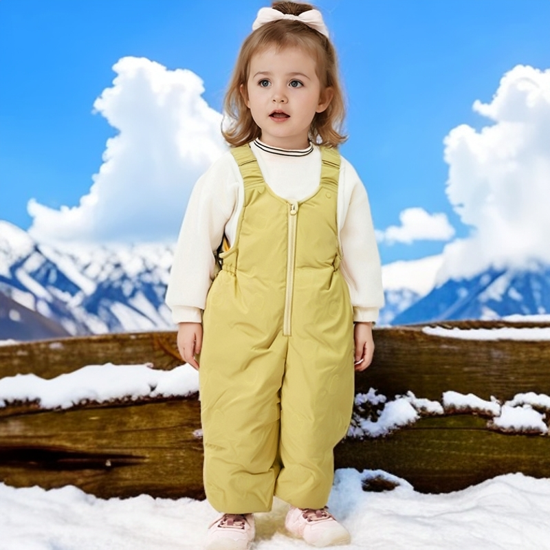 【商场同款】儿童羽绒裤宝宝背带裤冬季新款反季童装男女童裤子外穿