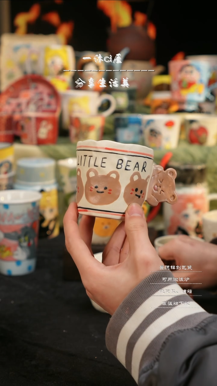 【闪购商品】摆件亲工手绘陶瓷-