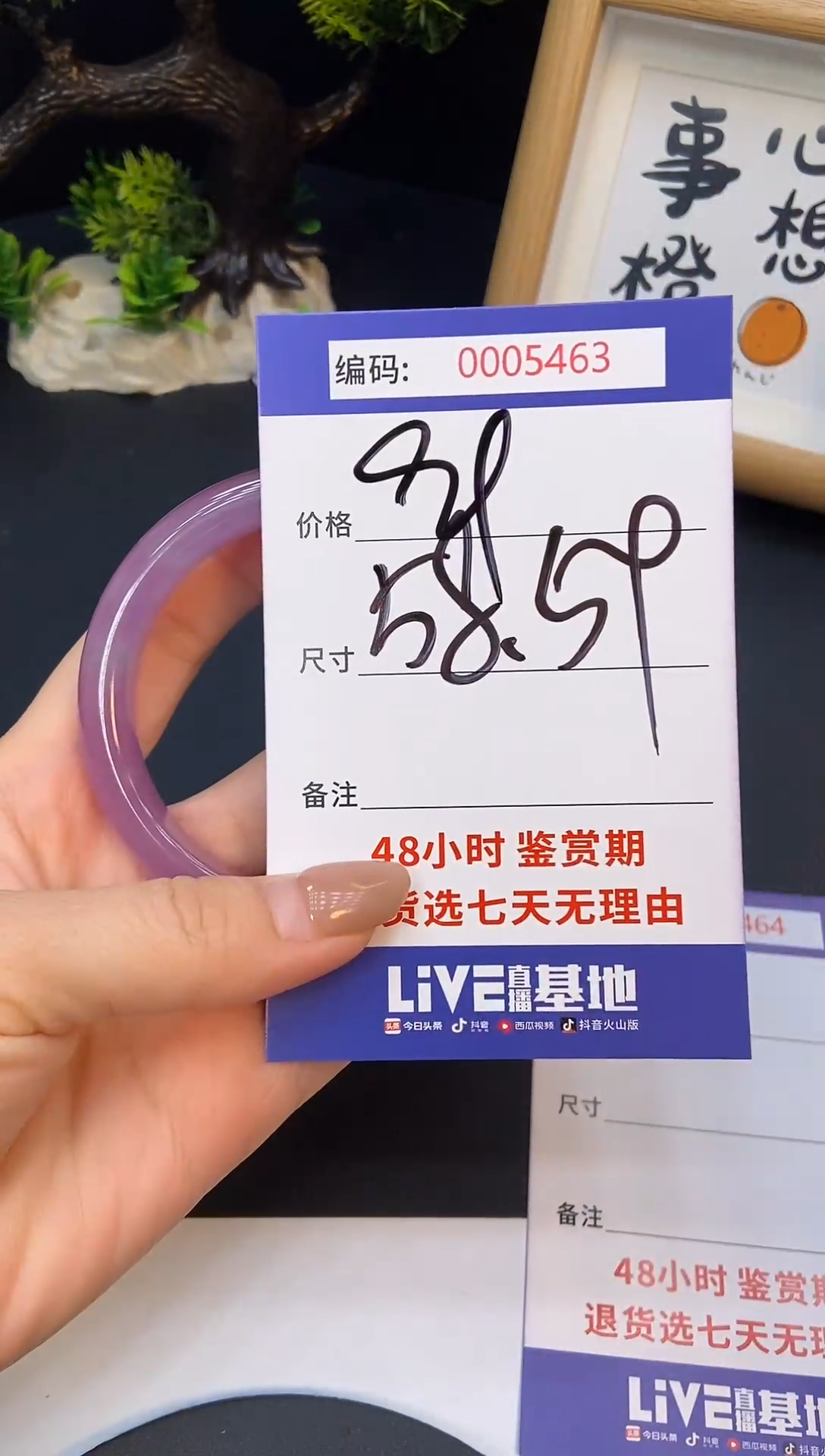 未镶嵌手镯翡翠0005463