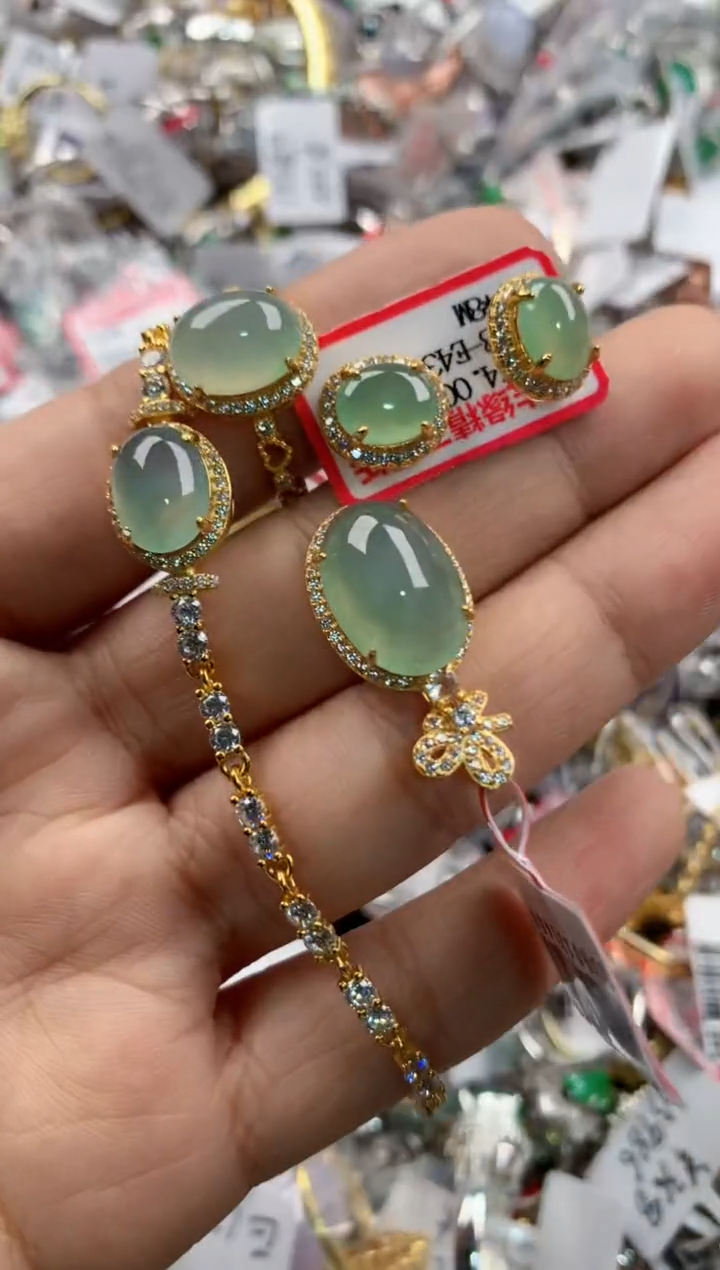 银S925镶嵌戒指翡翠3333----2