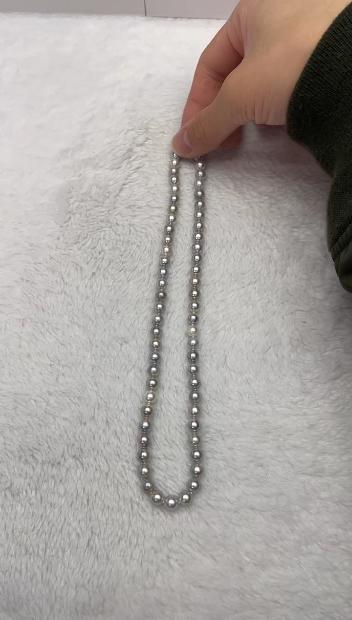 【闪购商品】海水珍珠颈饰未镶嵌AK真多麻6.5-7mm（多样性发一）