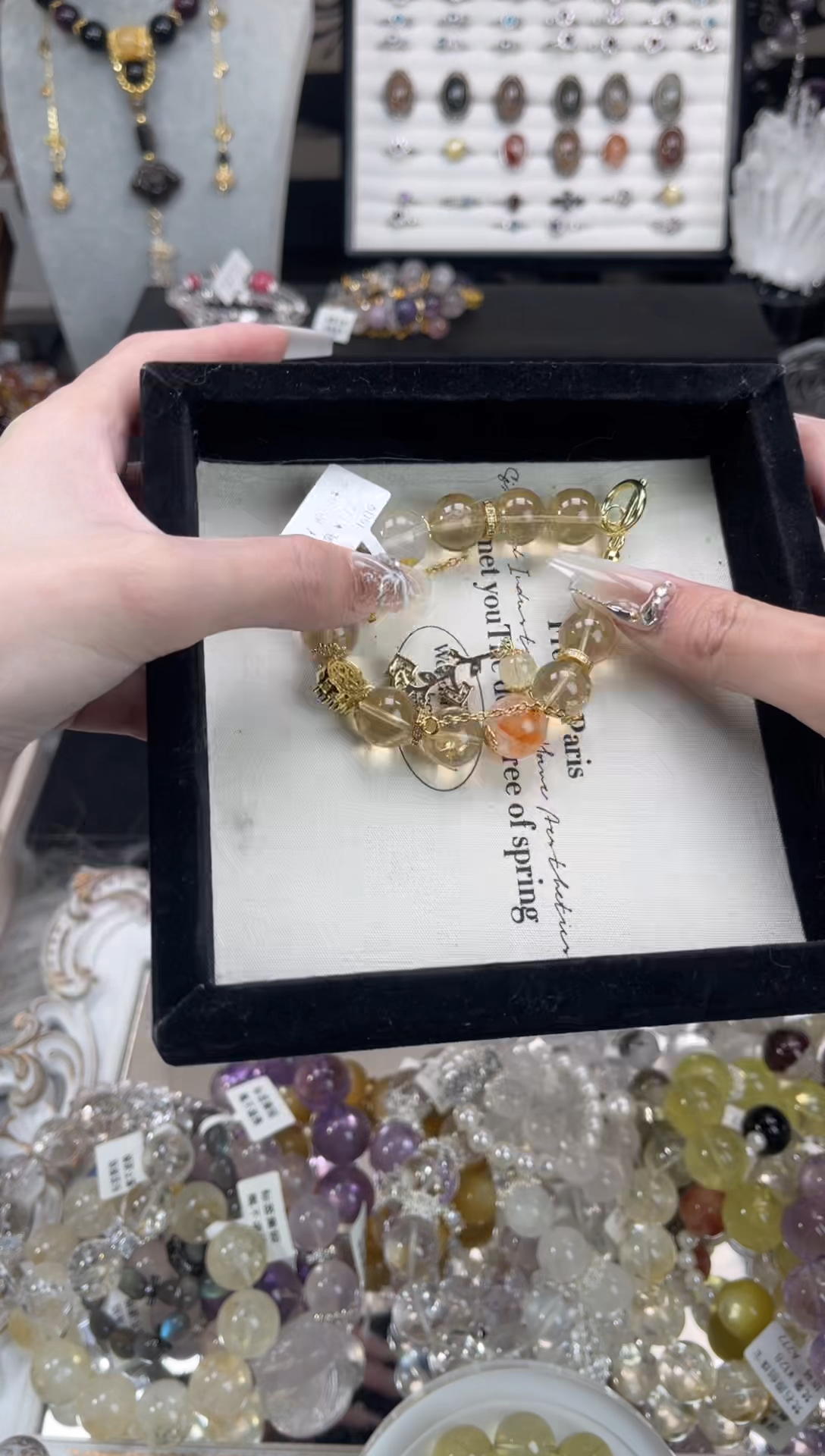 【闪购商品】水晶手链未镶嵌天然水晶 多样性发货