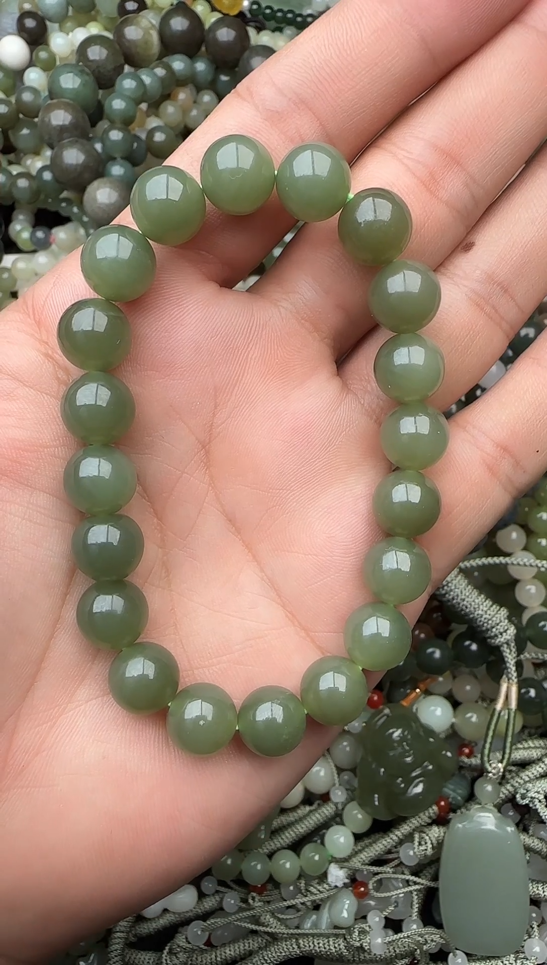 颈饰未镶嵌和田玉拍一发一