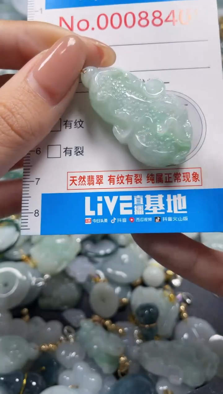 吊坠(不含链)未镶嵌翡翠8840