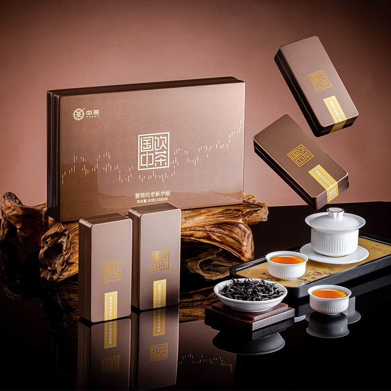 海堤茶叶CT3188慧苑坑老枞水仙岩茶乌龙茶80g礼盒装